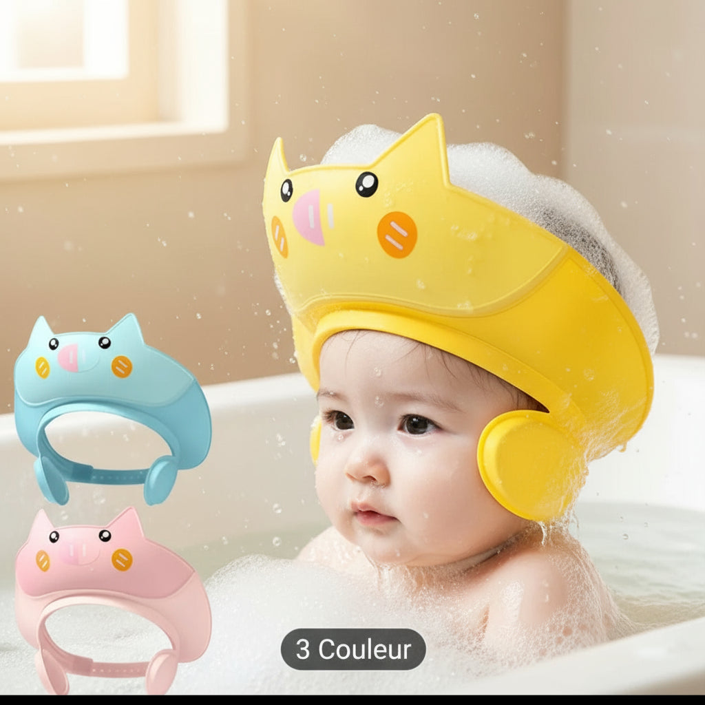 Bonnet de Bain avec Visage Mignon